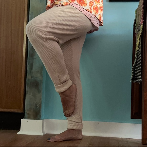 American Rag Cie Ribbed Cuffed Drawstring Joggers ~ L - Picture 6 of 7